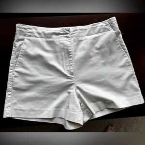 LOFT Cream Linen Shorts